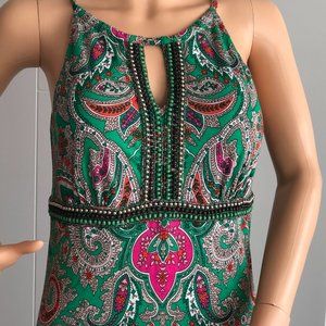 Paisley maxi dress